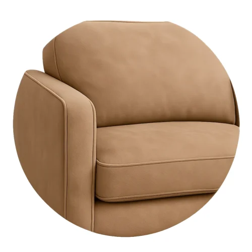 Gros plan d’un canapé en daim beige clair, aspect suédine – nettoyage canapé Toulouse et alentours.